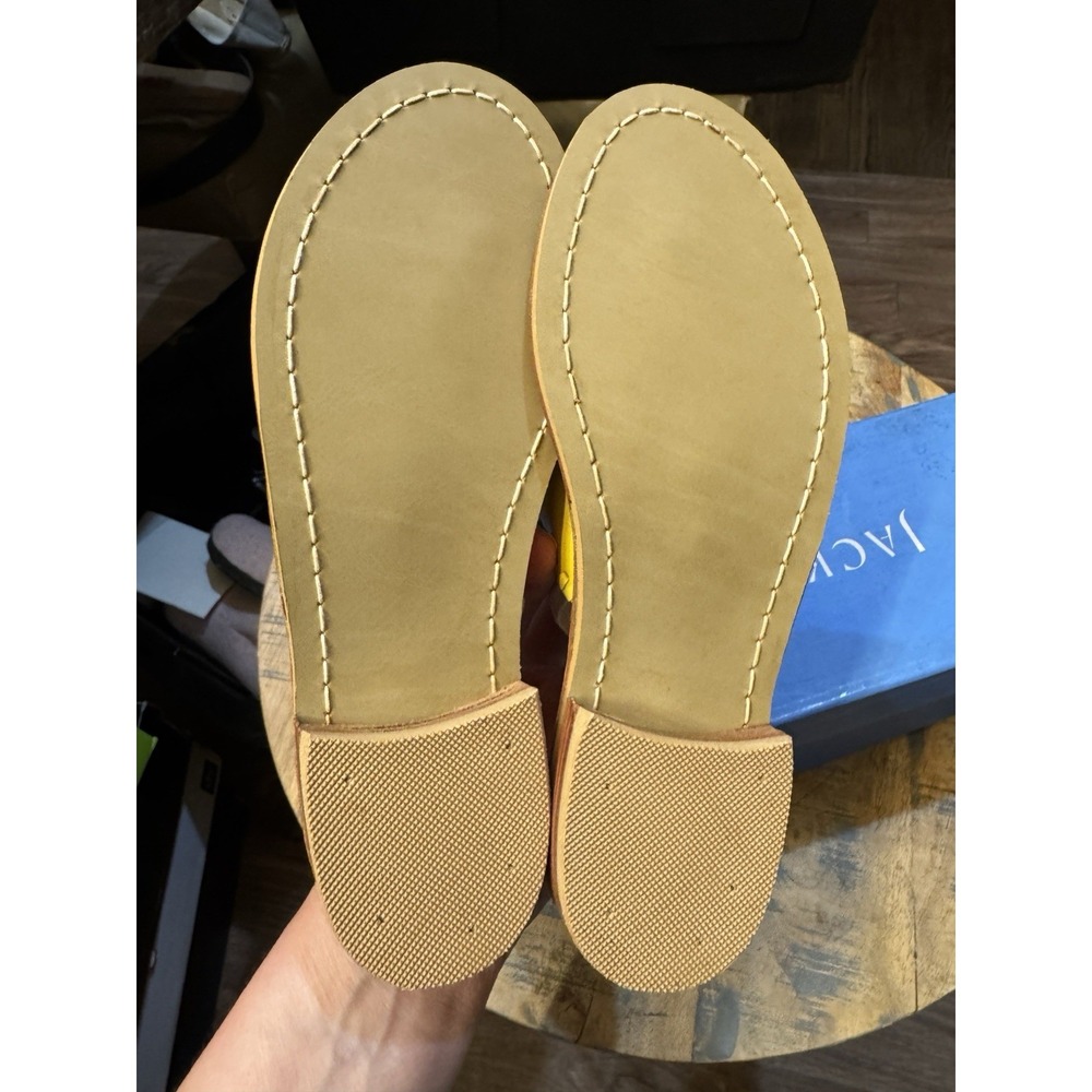 JACK ROGERS BEADED ICON SANDALS SLIDES NIB BOX SUNFLOWER YELLOW Size 5 M! - Picture 6 of 8